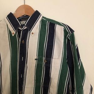 Vintage striped button up shirt